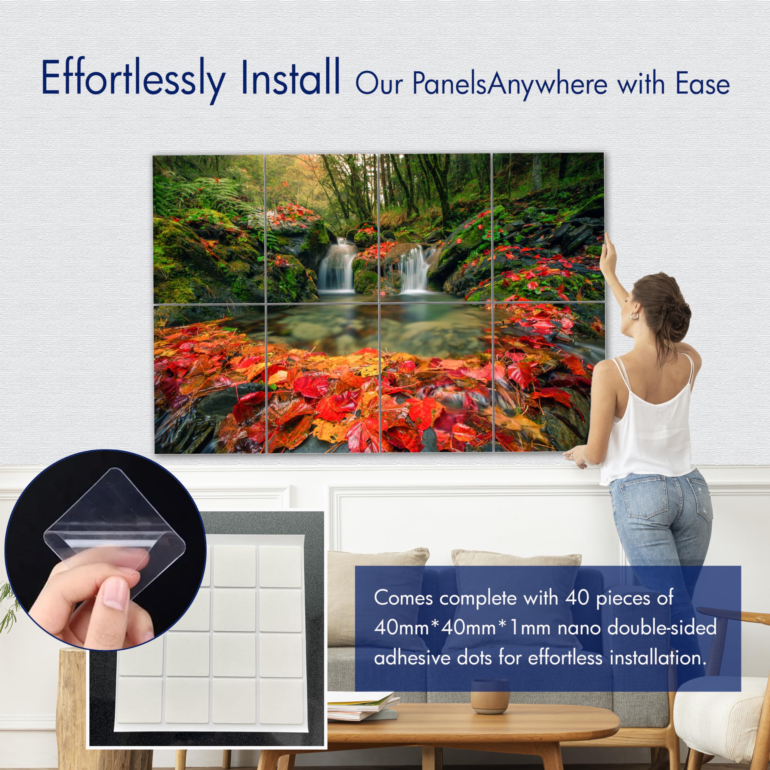 PINWELIFE® Wall Art Acoustic Panels, Sound Proof Absorbing Panels for Home/Office, Decorative Absorbing Dampening - Image 3