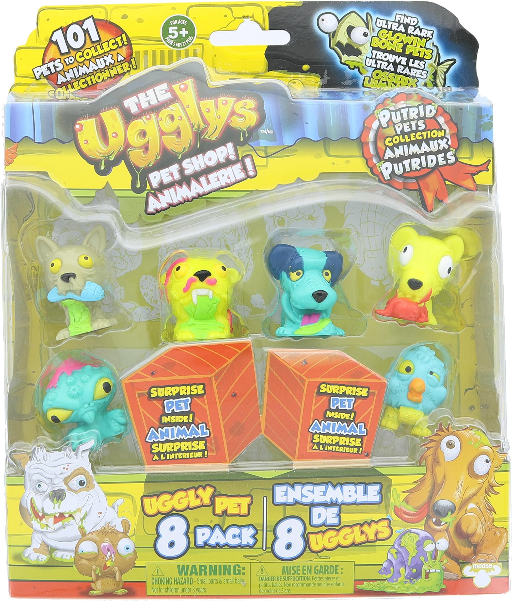 The Ugglys Putrid Pets Pet Shop 8 Piece Collector’s Set (Series 2 Collection, Characters May Vary)