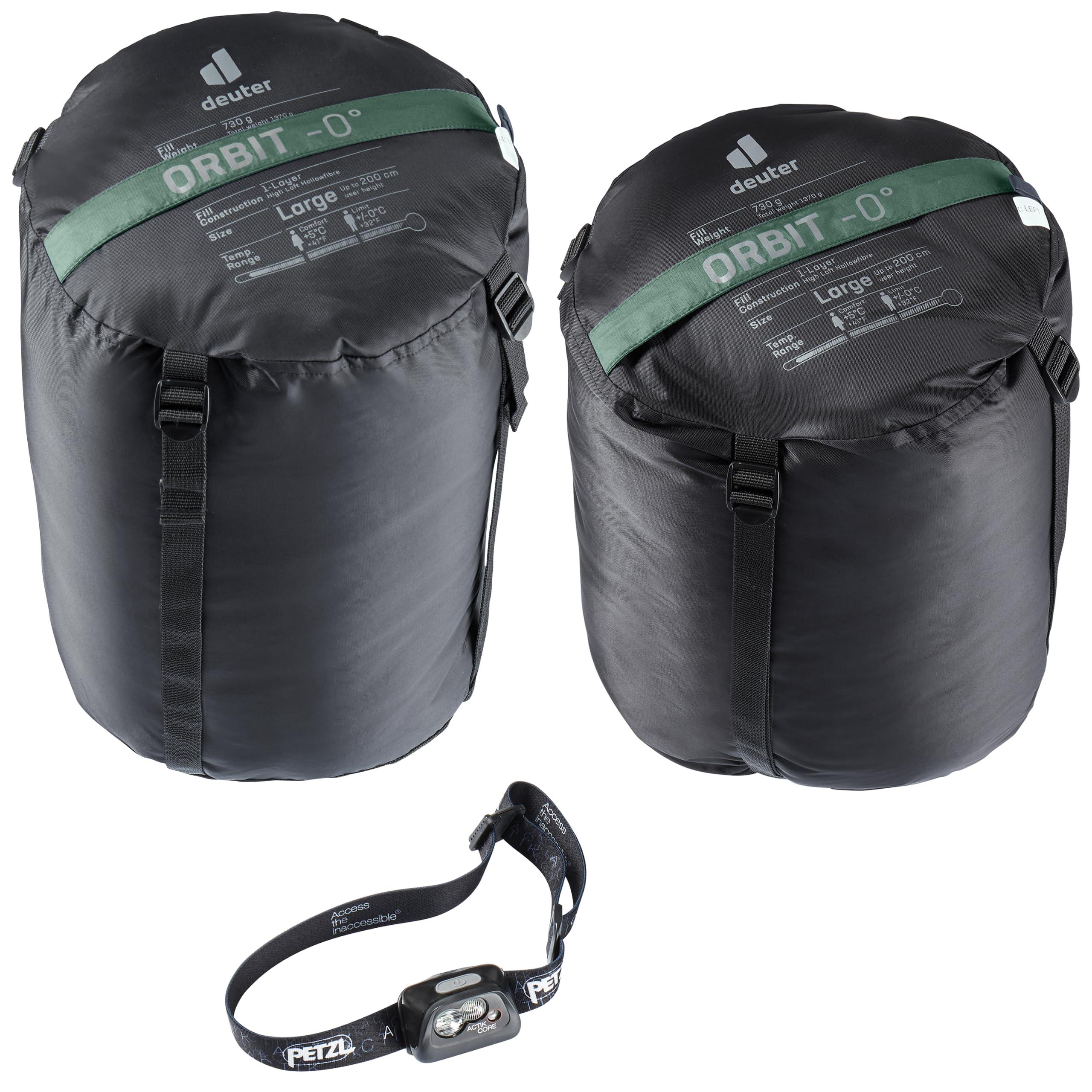 deuter Orbit 0° EL - Extra Long Saco de Dormir de Fibra sintética 2023