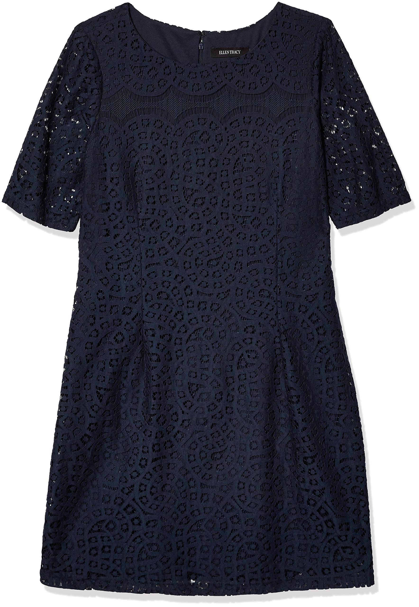 chinese dress ladies ELLEN TRACY Women's Beaded Collar with Lace Back Inset Gown Dress, Navy, 18  : Amazon.co.uk: Fashion