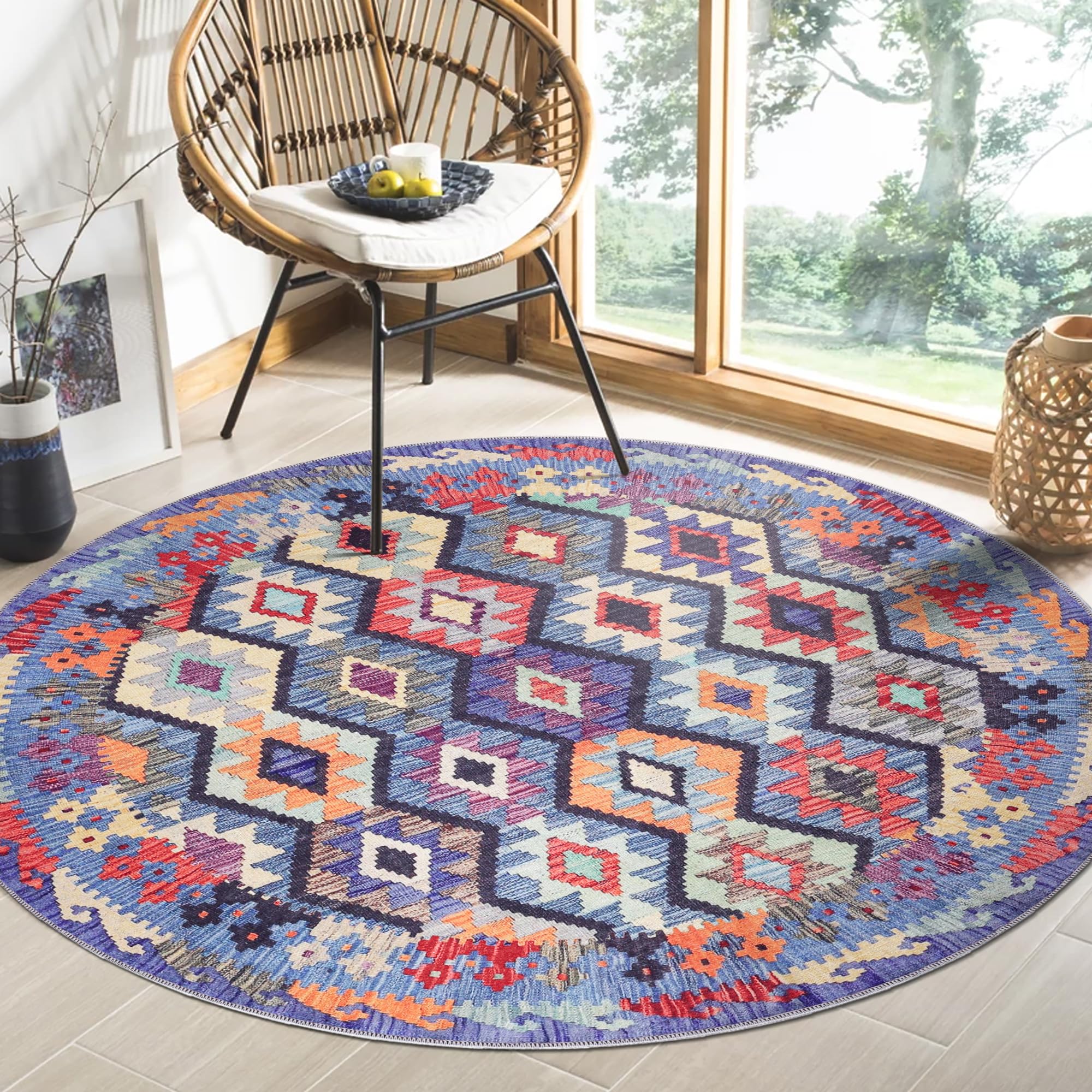 Tapis turc lavable en machine Loomx pour un entretien facile au salon