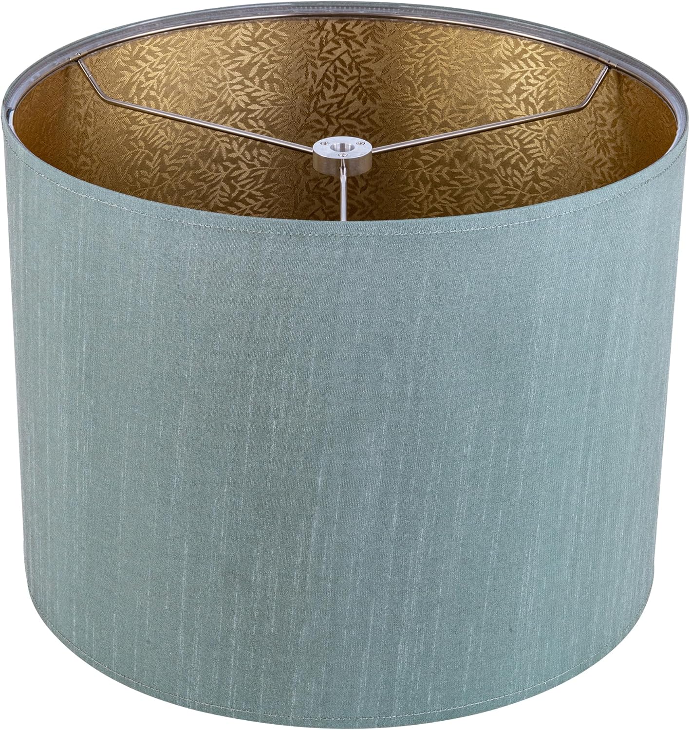 Wellmet Drum Lampshades, Easy Assembly Required Replacement Lamp Shades, Fabric Lampshades for Table Lamps Floor Lamps, Metal Spider Fitter, 13"x13"x10"