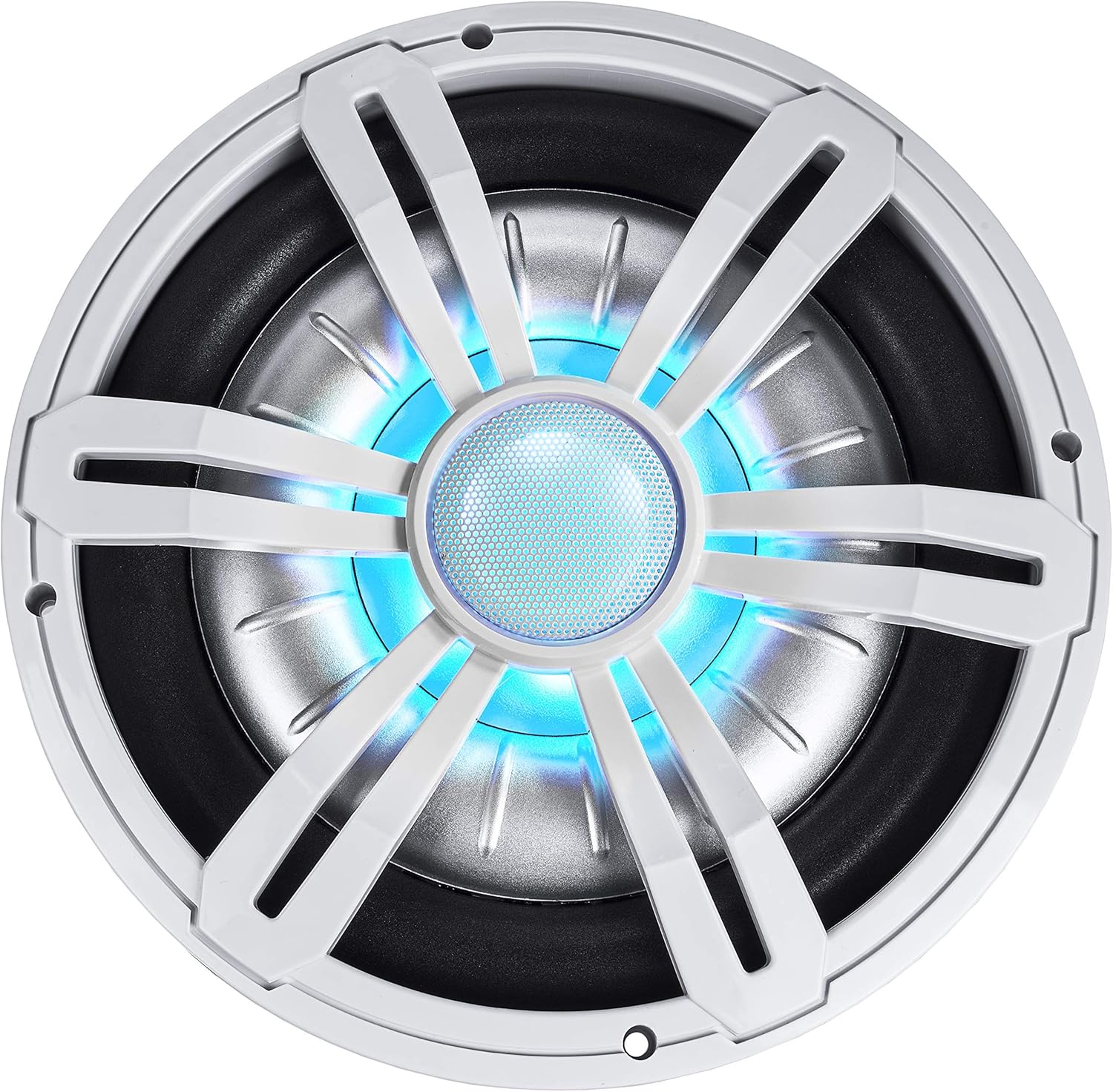 BELVA BMSS10RW 800W Peak (400W RMS) 10" Shallow Marine Subwoofer with Multi-Color LED Lighting for Boats/ATV/UTV/SxS/Powersport - Image 7