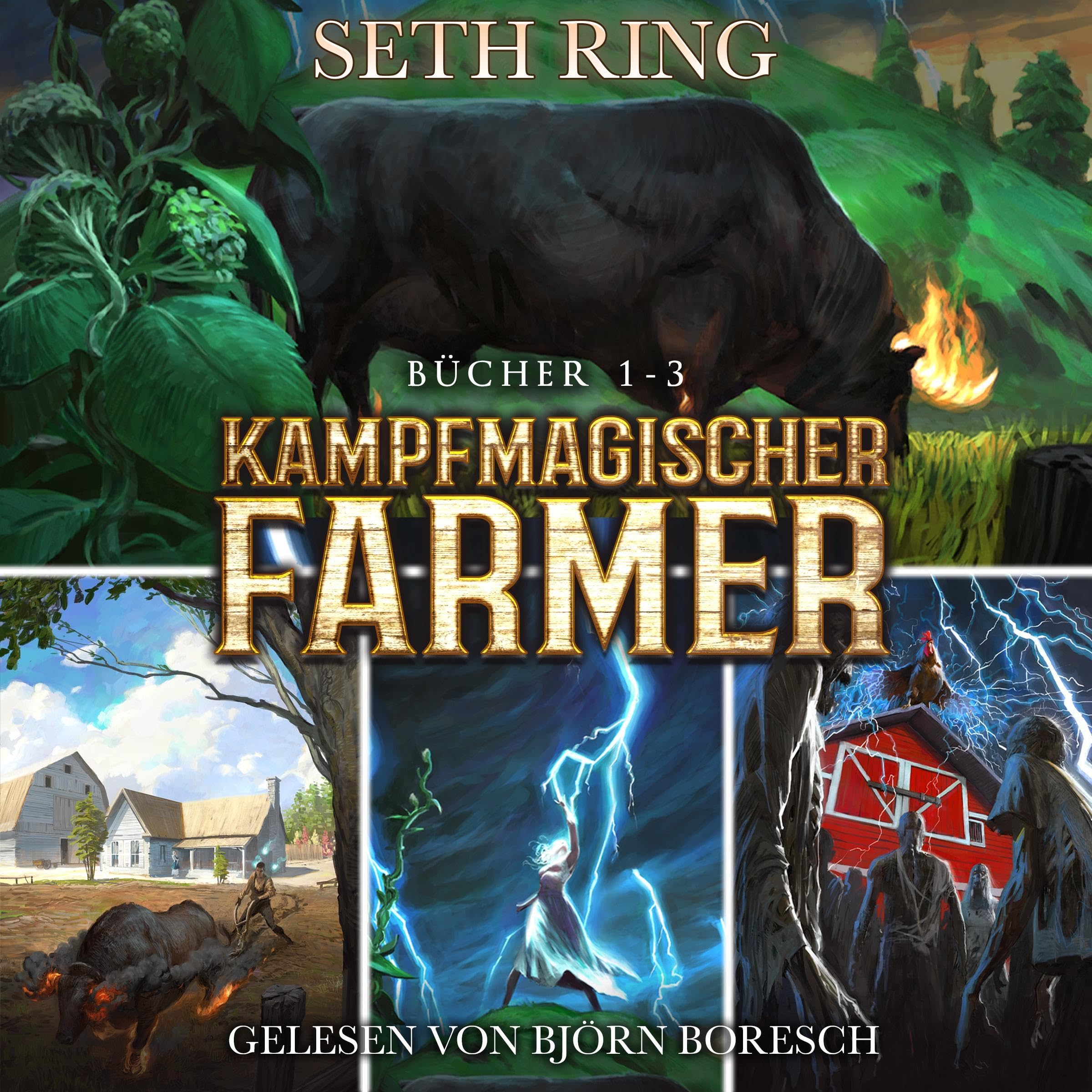 Cover art for Kampfmagischer Farmer Bücher 1-3