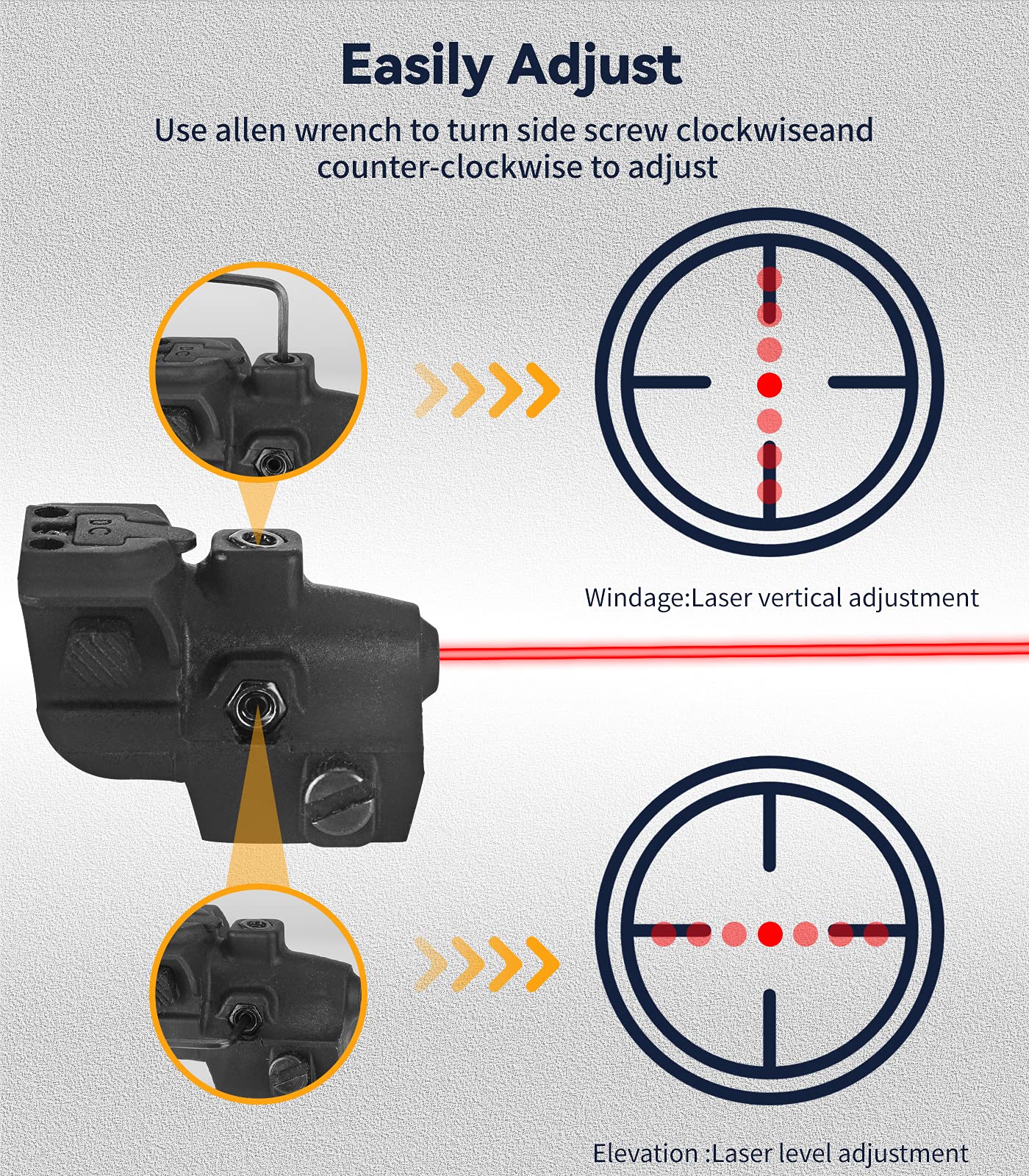 Buy Lightwin Pistol Red Laser Sight Red Dot Tactical Sight Adjustable Low Profile Picatinny Rail