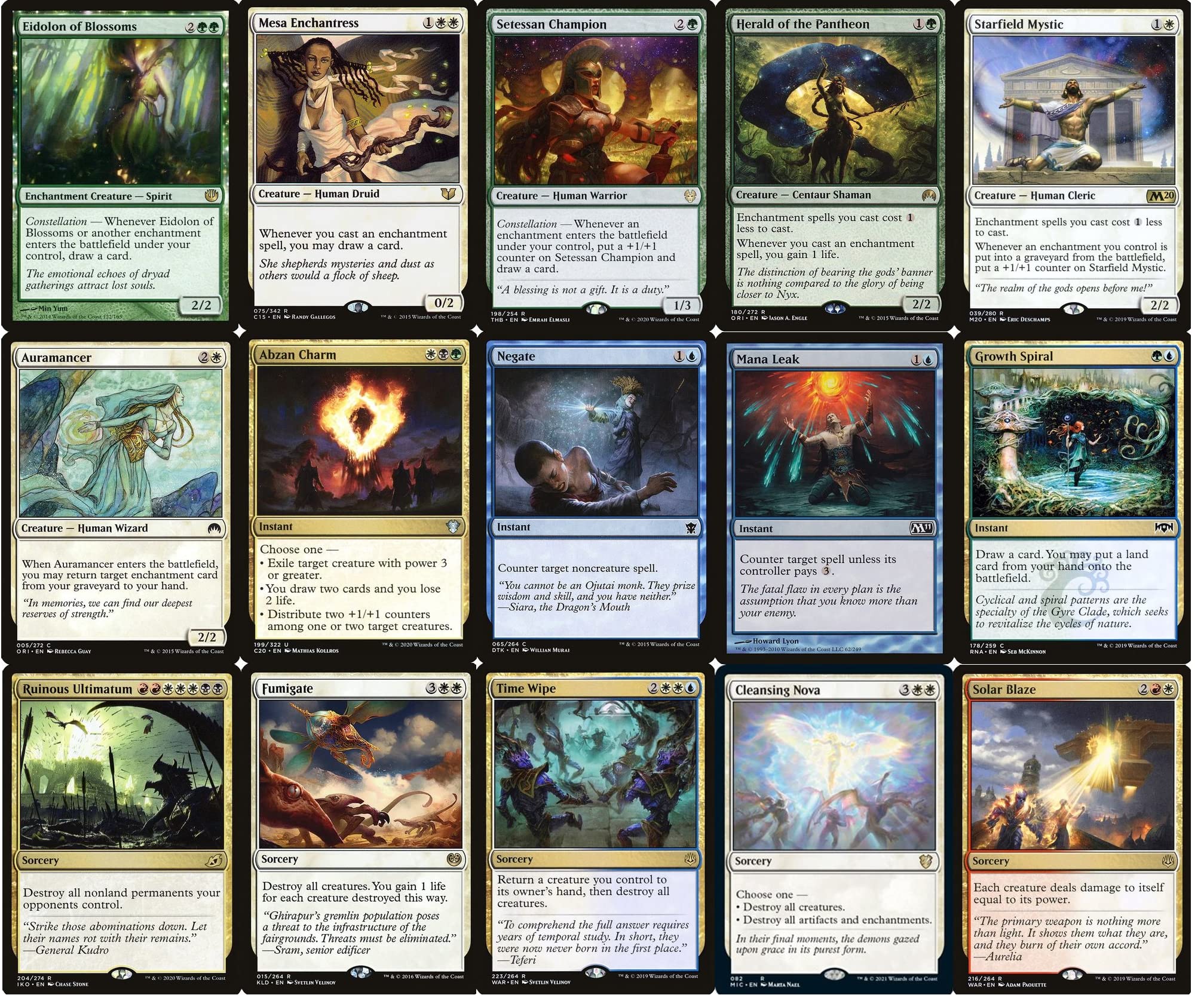 Amazon.com: Commander Enchantment Shrine Tribal Deck - Jodah - 5 Color - EDH  - 100 Card - Custom Magic The Gathering Deck