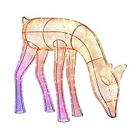 Twinkly Reindeers Doe, Renna Luminosa da Esterno Mappabile a LED