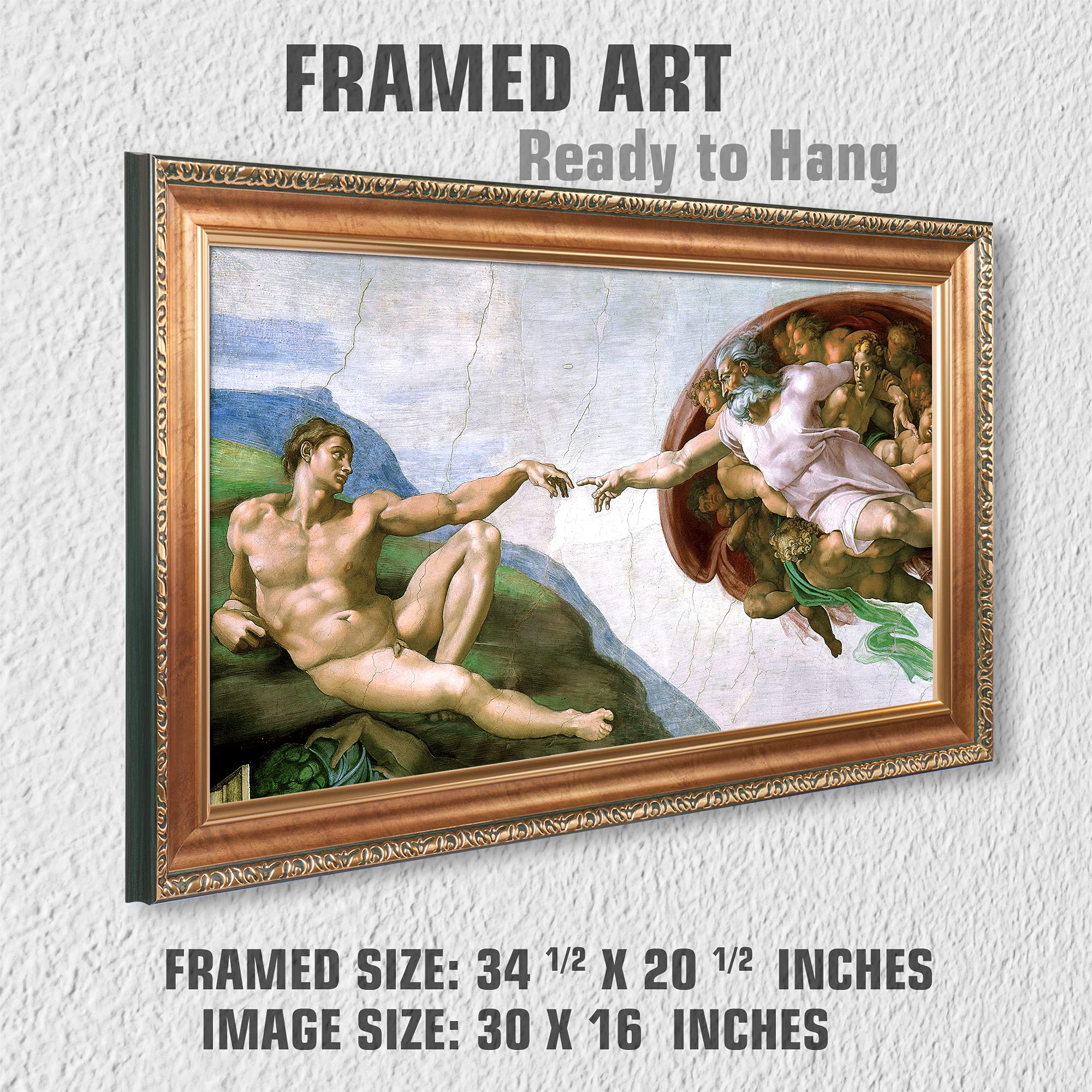 Amazon.com: The Creation of Adam by Michelangelo The World Classic