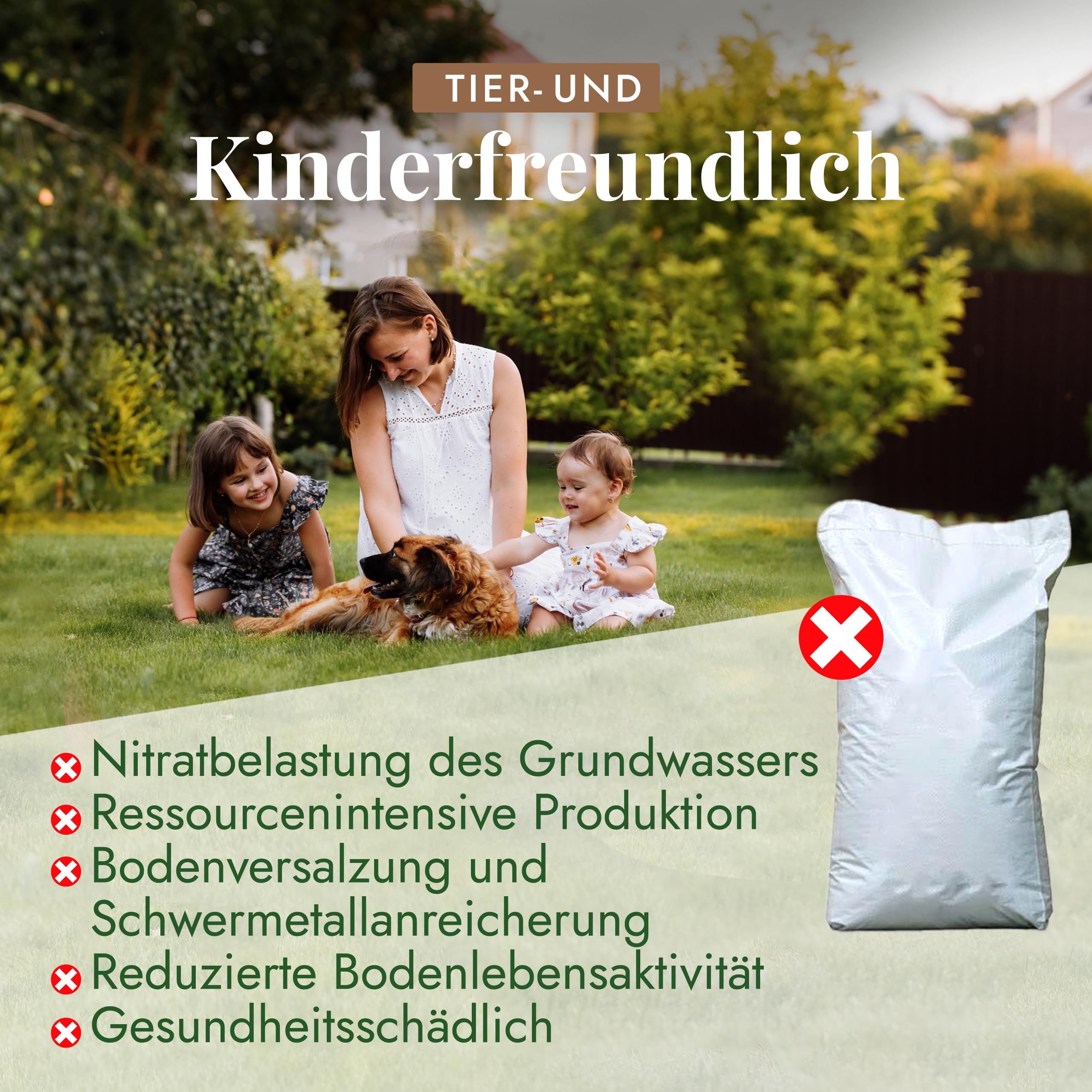 Bio Bodenaktivator & Rasendünger fein [17 kg/130-170 m²] für Pflanzen & Gemüse, Bodenverbesserer Garten, Organischer Rasendünger Frühjahr, Verdrängt Moos, Streuwagen geeignet