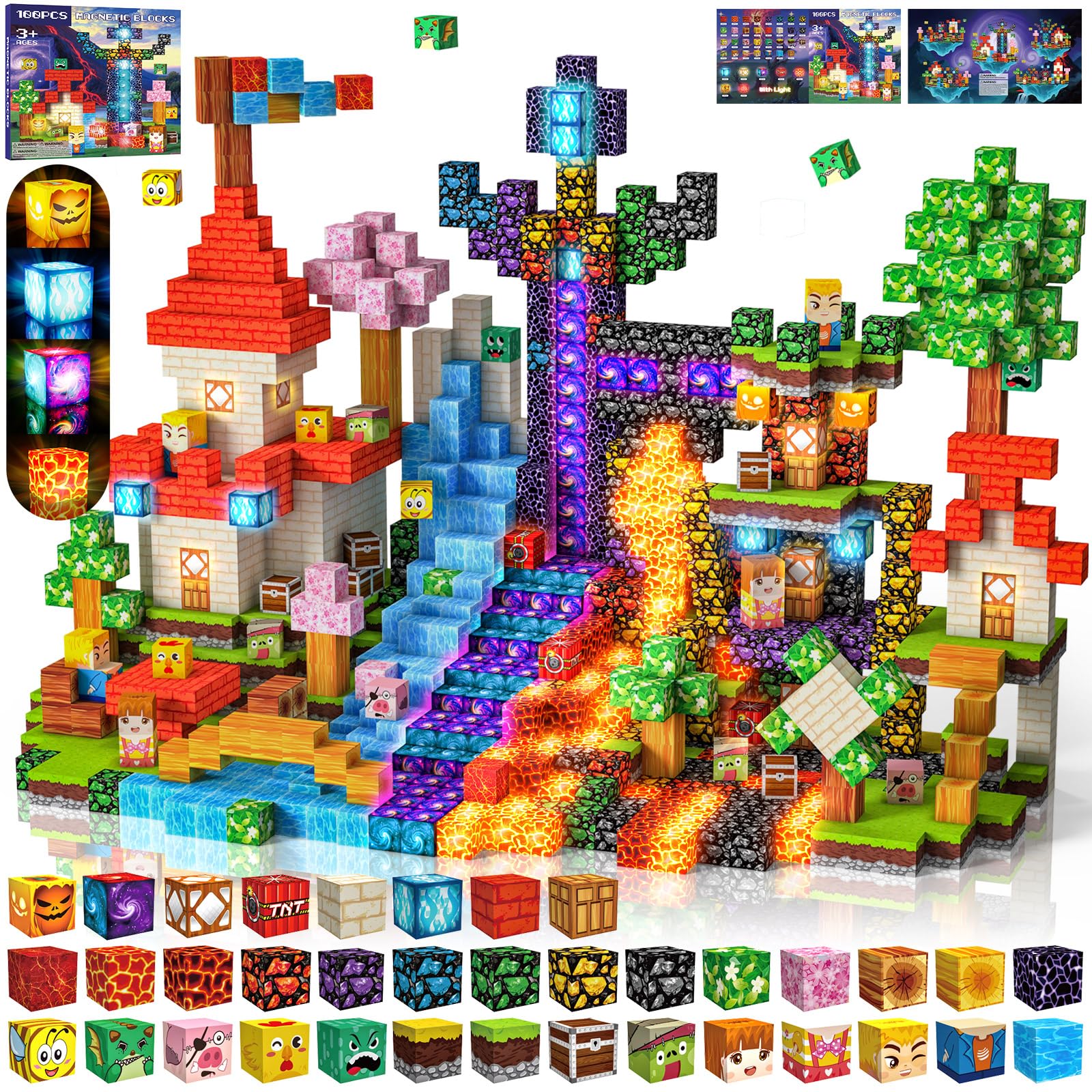 Bloques Magnéticos ONLYFUN – 100 Piezas De 2 Cm En 16 Colores, Juguete Montessori Para Construir Sin Límites