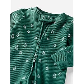 little planet by carter\'s Neutral Sleep and Play made with Organic Cotton, Green, NB