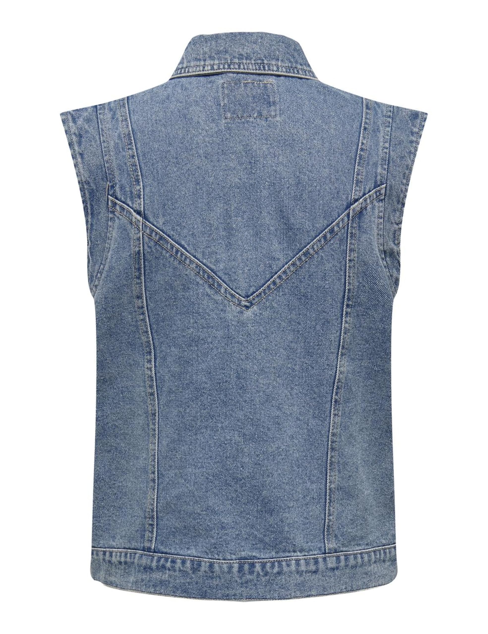 ONLY Onlkennedy Sl Dnm Waistcoat Bj Chaqueta Mujer