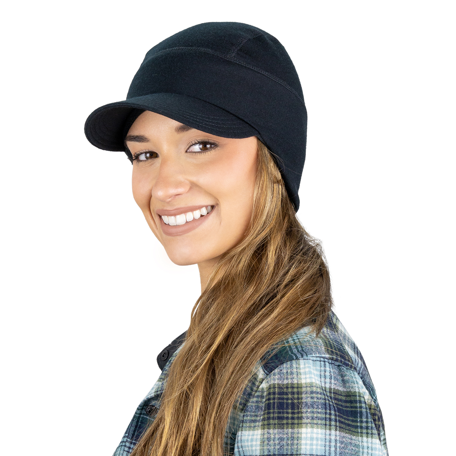 Gorro de invierno de lana Merino para mujer miniatura 7