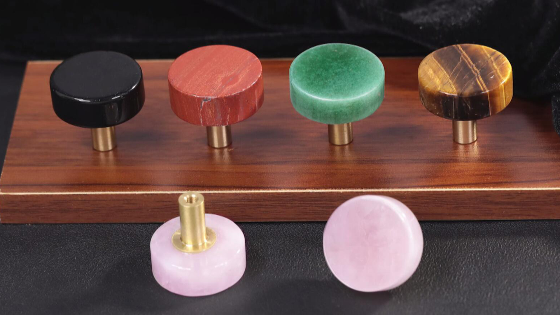 Mookaitedecor Healing Stone Cabinet Knobs With Screws, Drawer