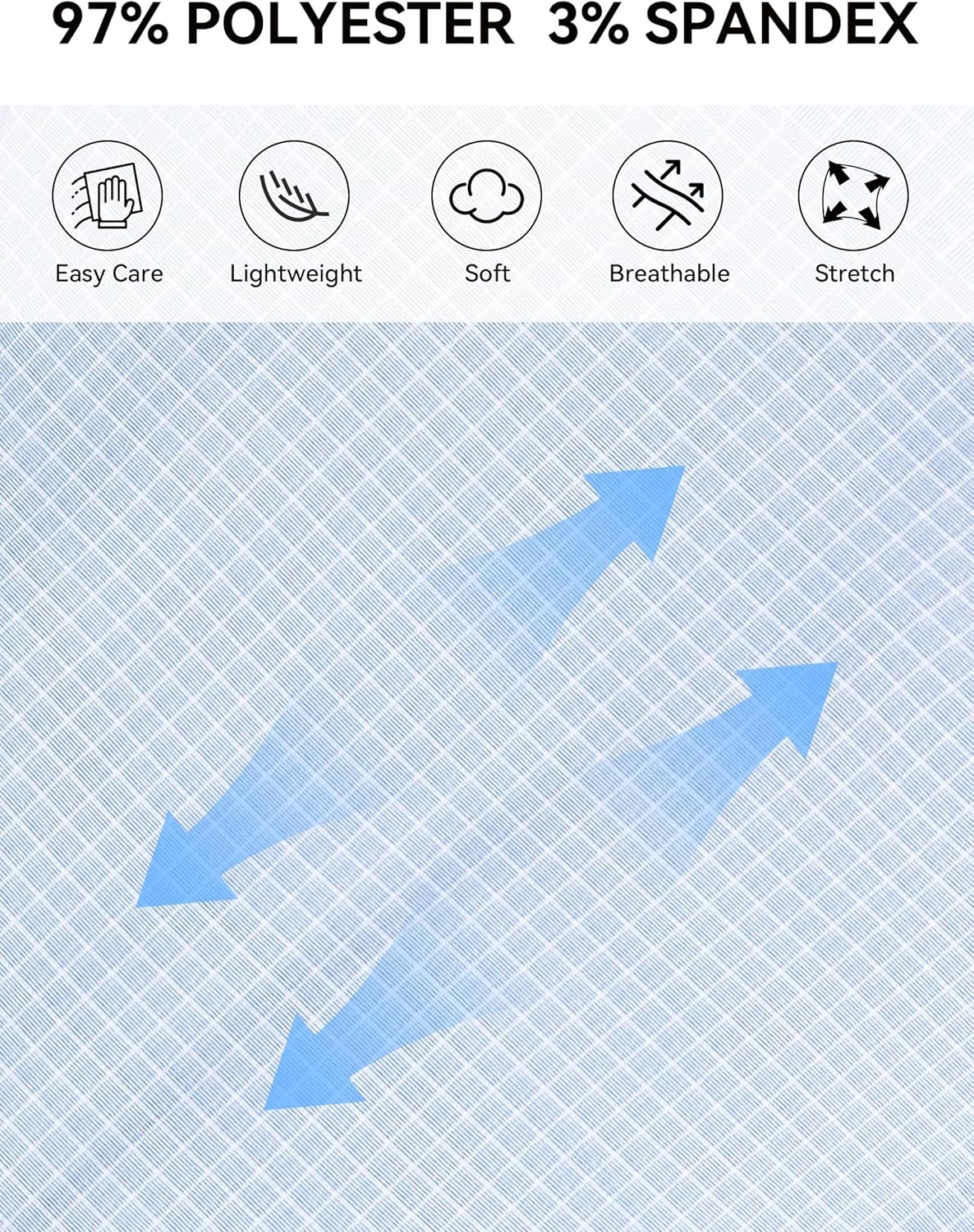 Esabel.C Mens Dress Shirts Wrinkle Free Long Sleeve Print Formal Business Casual Button Down Shirts - Image 4