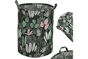 Bins & Things | Large Storage Toy Box Bin Dark Leaf Pattern...