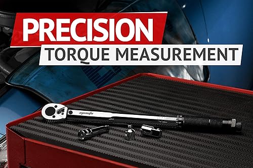 Miniatura 27 de EPAuto - Llave dinamométrica clic de 1/2 pulgada, 10-150 pies/libras, 13.6-203.5 N/m