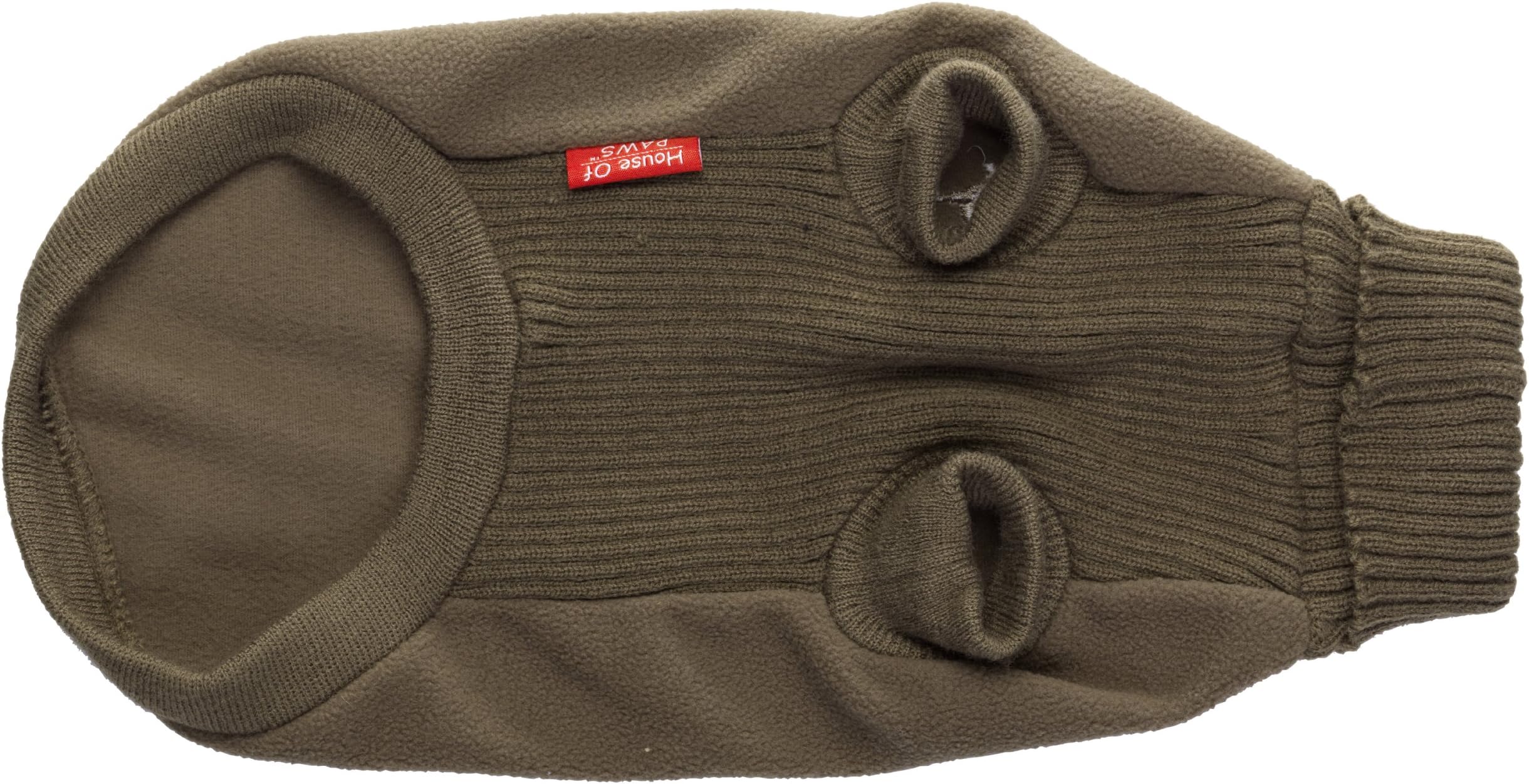 House of Paws Fleece and Knit Dog Jumper, Large, Coco