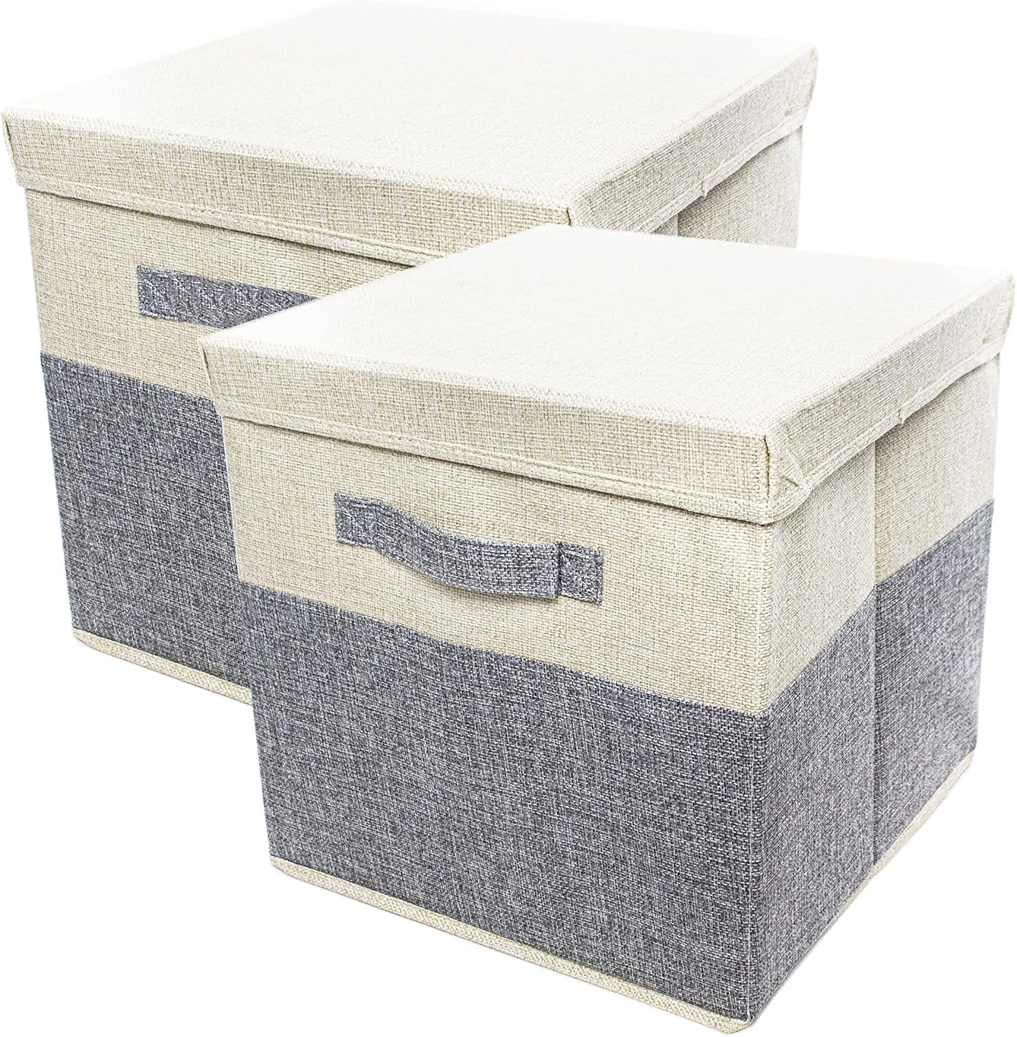 Clay Roberts Storage Cubes with Lids, Foldable Storage Boxes, Pack of 2