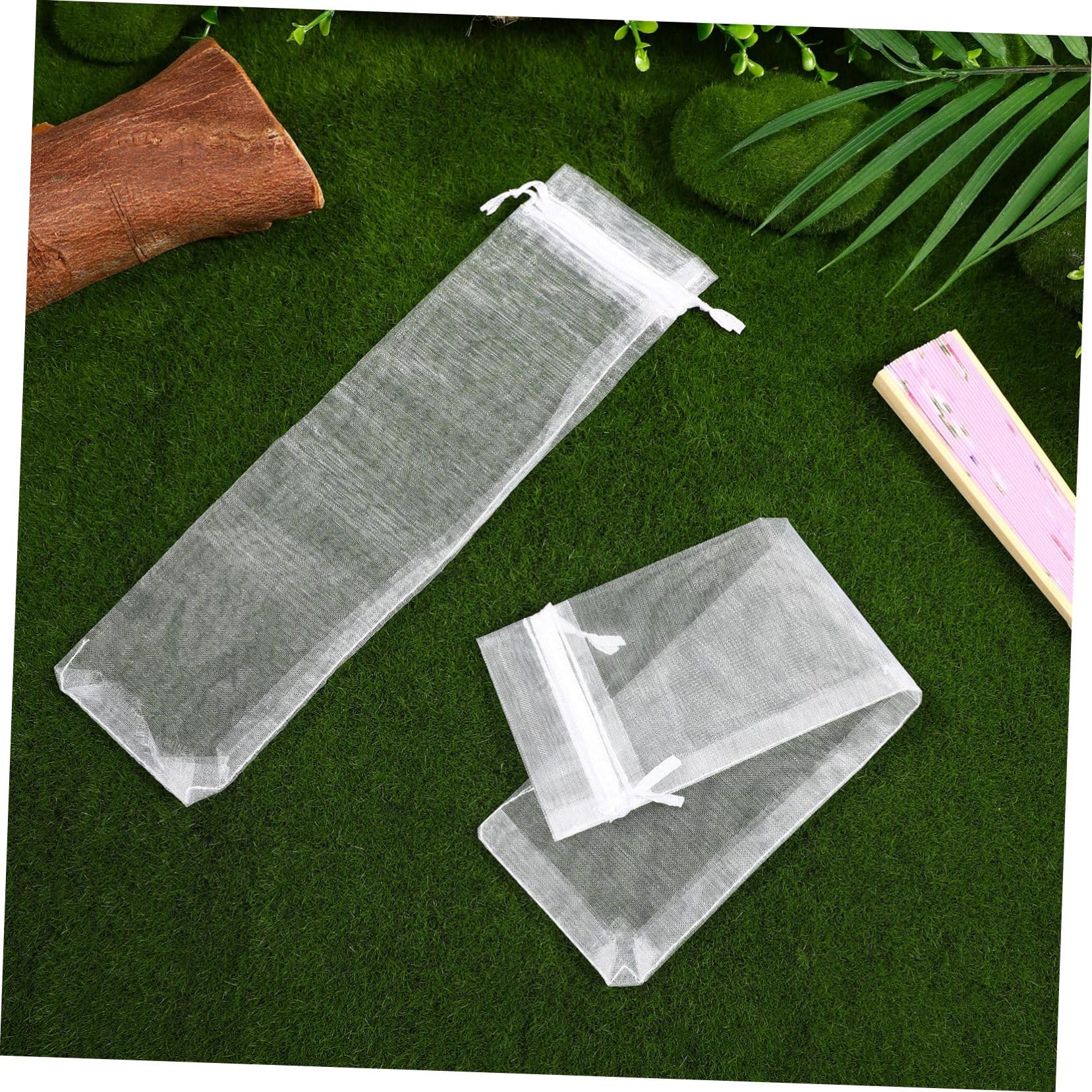 Healeved 50Pezzi Sacchetti Organza Con Coulisse Sacchetti Per Regali Per Matrimonio Compleanno e Cerimonie