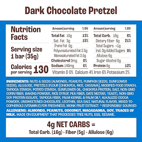 Vista 61 de Munk Pack- Barras Keto de nueces y semillas, 0 onzas de azúcar, 0.07 onzas de carbohidratos netos, sin azúcar añadido, a base de plantas, sin