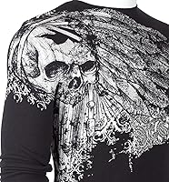 Vista 5 de Xtreme Couture by Affliction - Camisa térmica para hombre, color negro envejecido