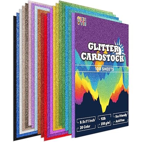 Versatile Glitter Cardstock for All Your Crafting Needs