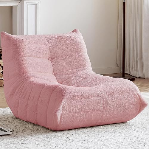 Miniatura 14 de Silla Puf, Silla Puf Fireside Sofá para Adultos, Sillas Puf para Adolescentes con Espuma de Alta Resistencia, Espuma Viscoelástica y Base