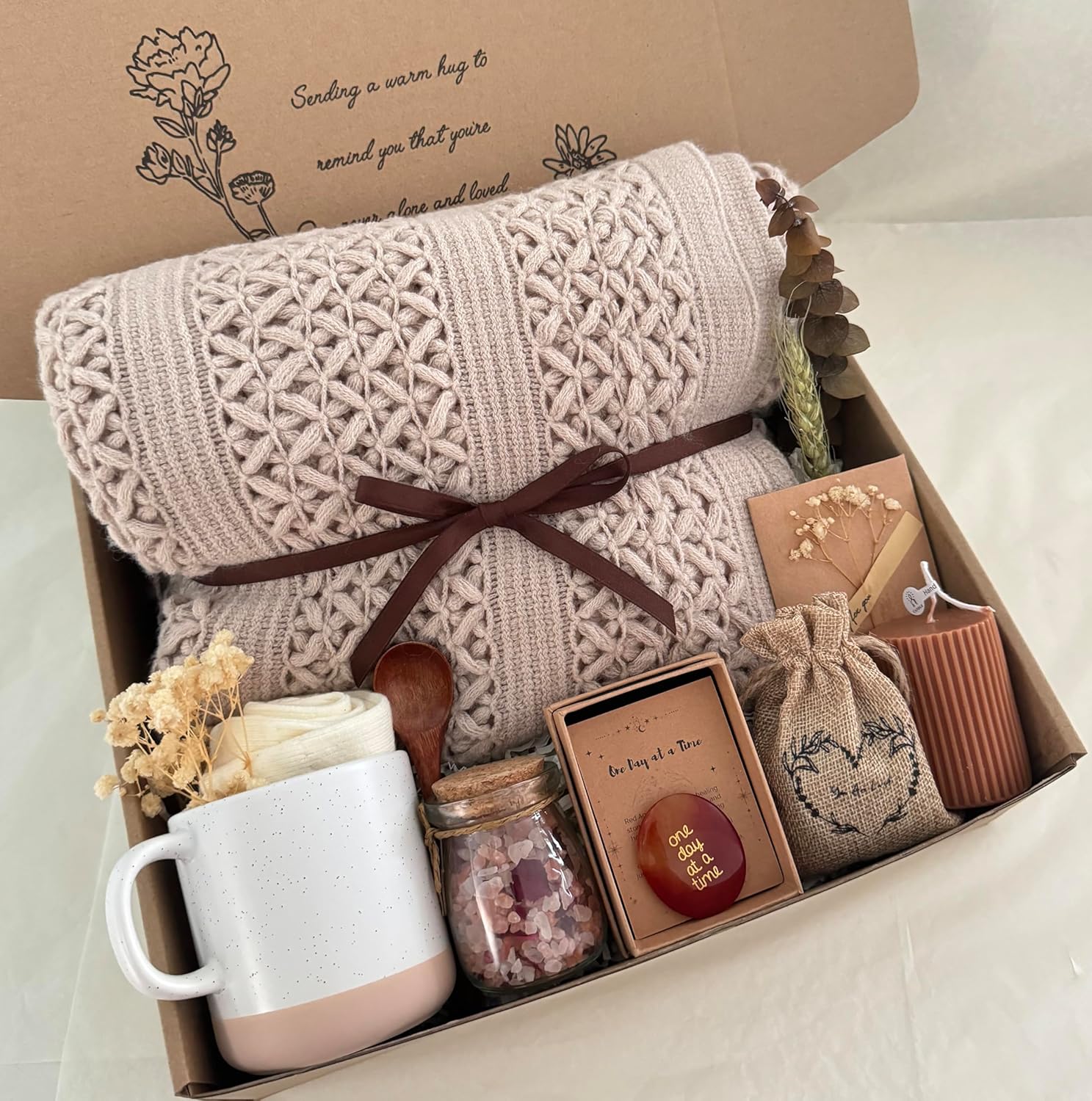 Get Well Soon Gift Baskets for Women – Earth Tone Self Care Package – After Surgery, Sympathy Gifts for Loss of Loved One, Thinking of You/ Mothers Day/ Grief /Bereavement /Miscarriage Gifts for Women Get Well Soon Gift Baskets for Women – Earth Tone Self Care Package – After Surgery, Sympathy Gifts for Loss of Loved One, Thinking of You/ Mothers Day/ Grief /Bereavement /Miscarriage Gifts for Women