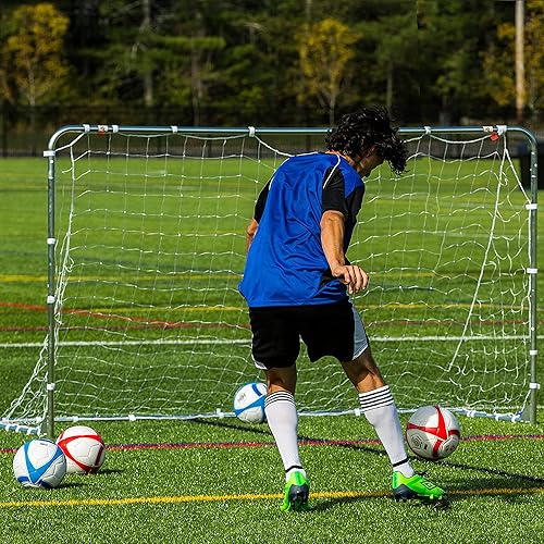 Miniatura 58 de Franklin Sports Porterías de fútbol de competición – Porterías de fútbol de acero portátiles para patio trasero – Portería de fútbol para adultos +