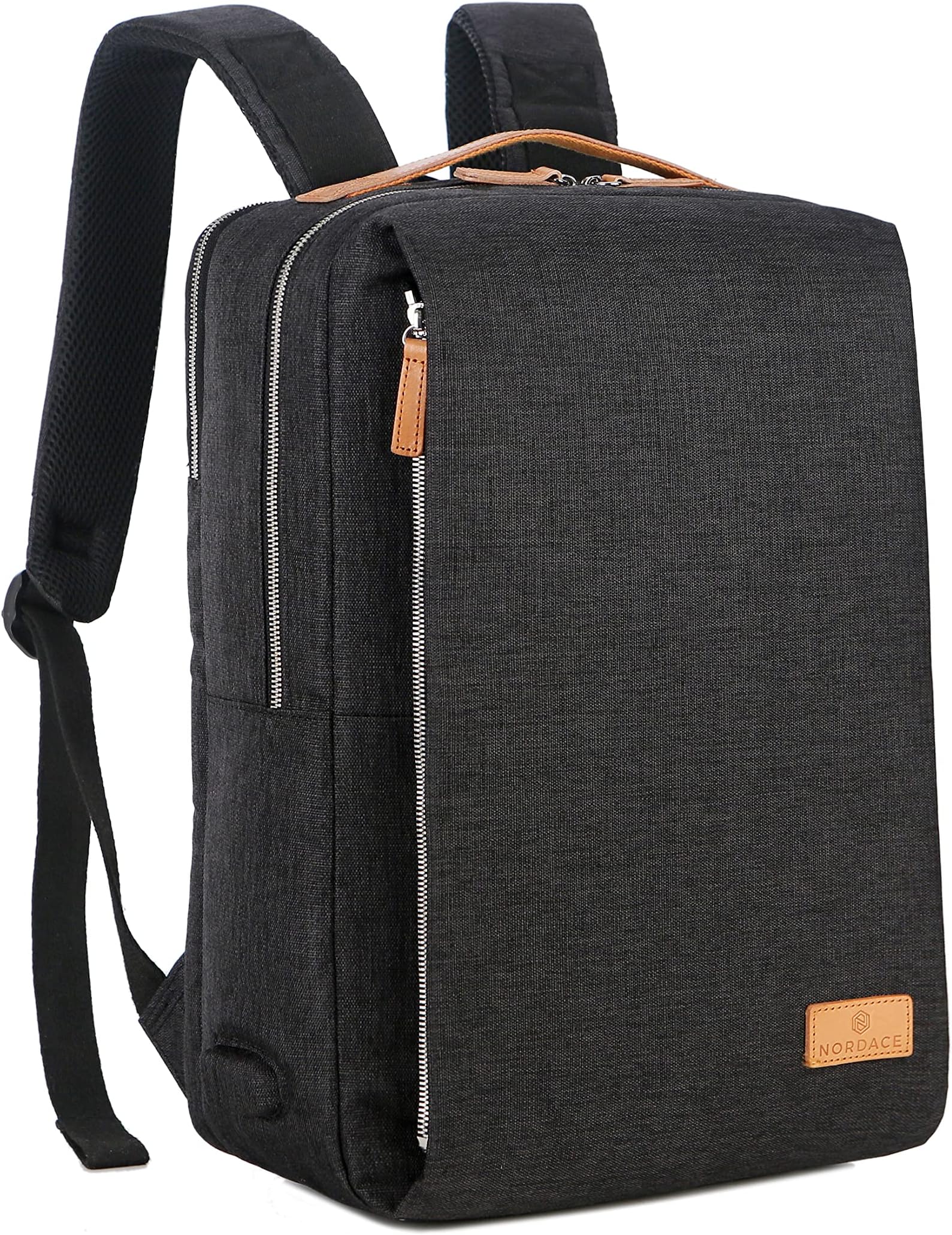 Siena Smart Backpack with USB Charging - 15.6 Inch Laptop Backpack, 19L Daily Backpack for Travel, Everyday, or Work (Black)