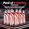 Nutrend Carnitine Magnesium Drink Red Orange Flavor 750 ml – Energy & Hydration Beverage, Pack of 8