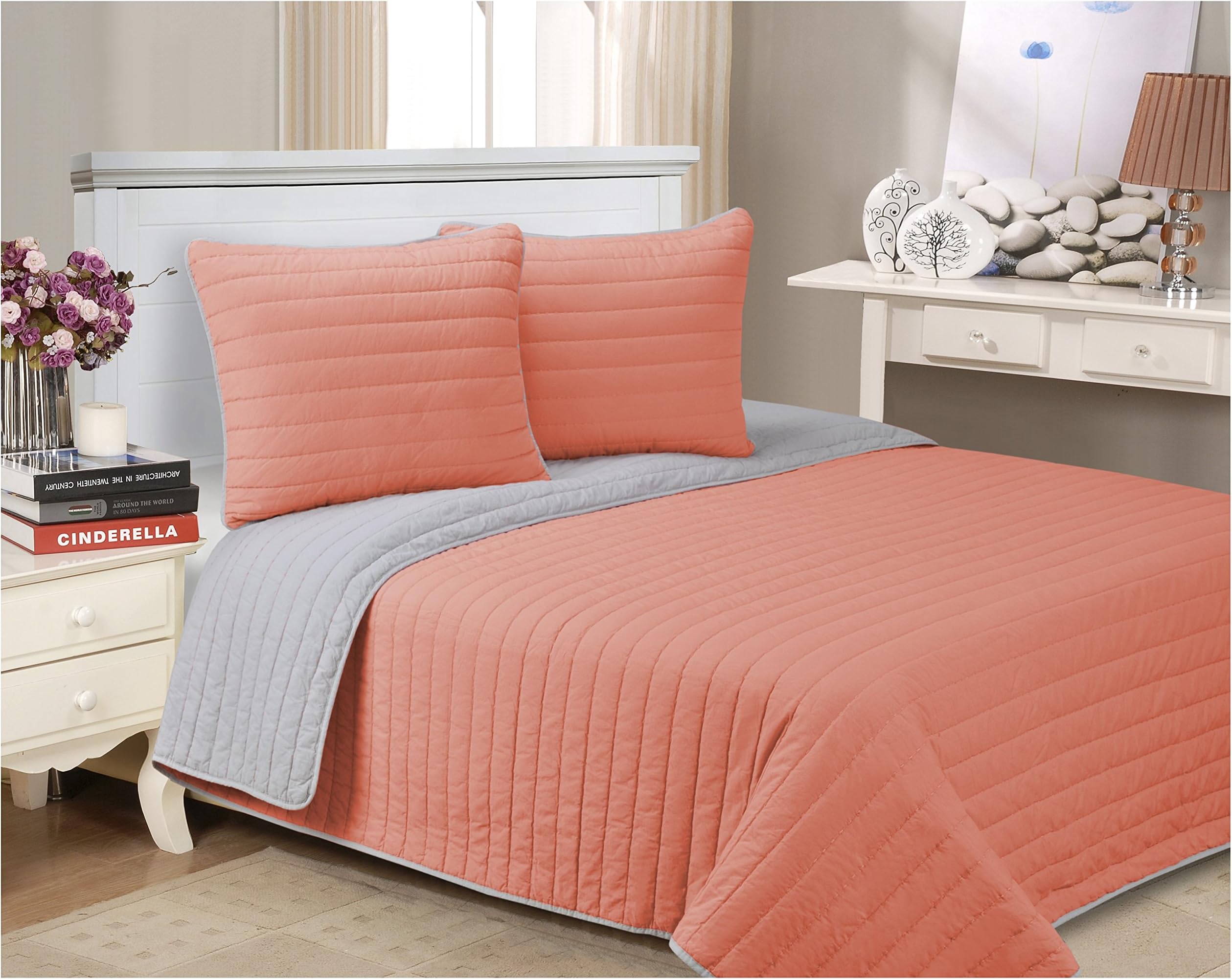 Home City, Bed Linen Set, Pink - Double