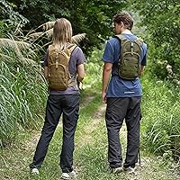 Vista 7 de MARCHWAY Tactical Molle Hydration Pack with 2.5L TPU Water Bladder, Low-Profile Organized Military Backpack for Hiking, Cycling, Backpacking