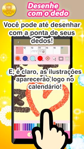 Brasil 2024 Cawaii Calendário para Fire tablet