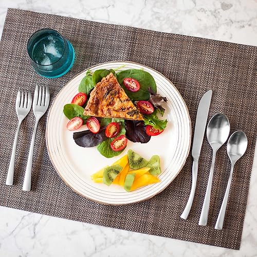 Miniatura 3 de Knork Curve Collection - Cubiertos, juego de 20 piezas (servicio para 4), plata mate