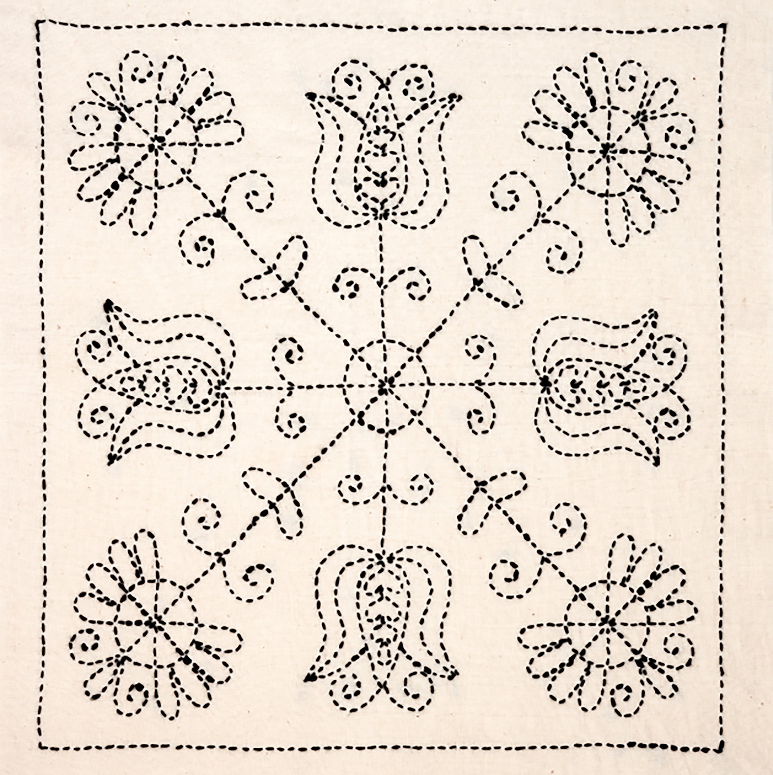 Tulip Sashiko World Hungary - Kit de Bordado con Estampado de algodón, Multicolor