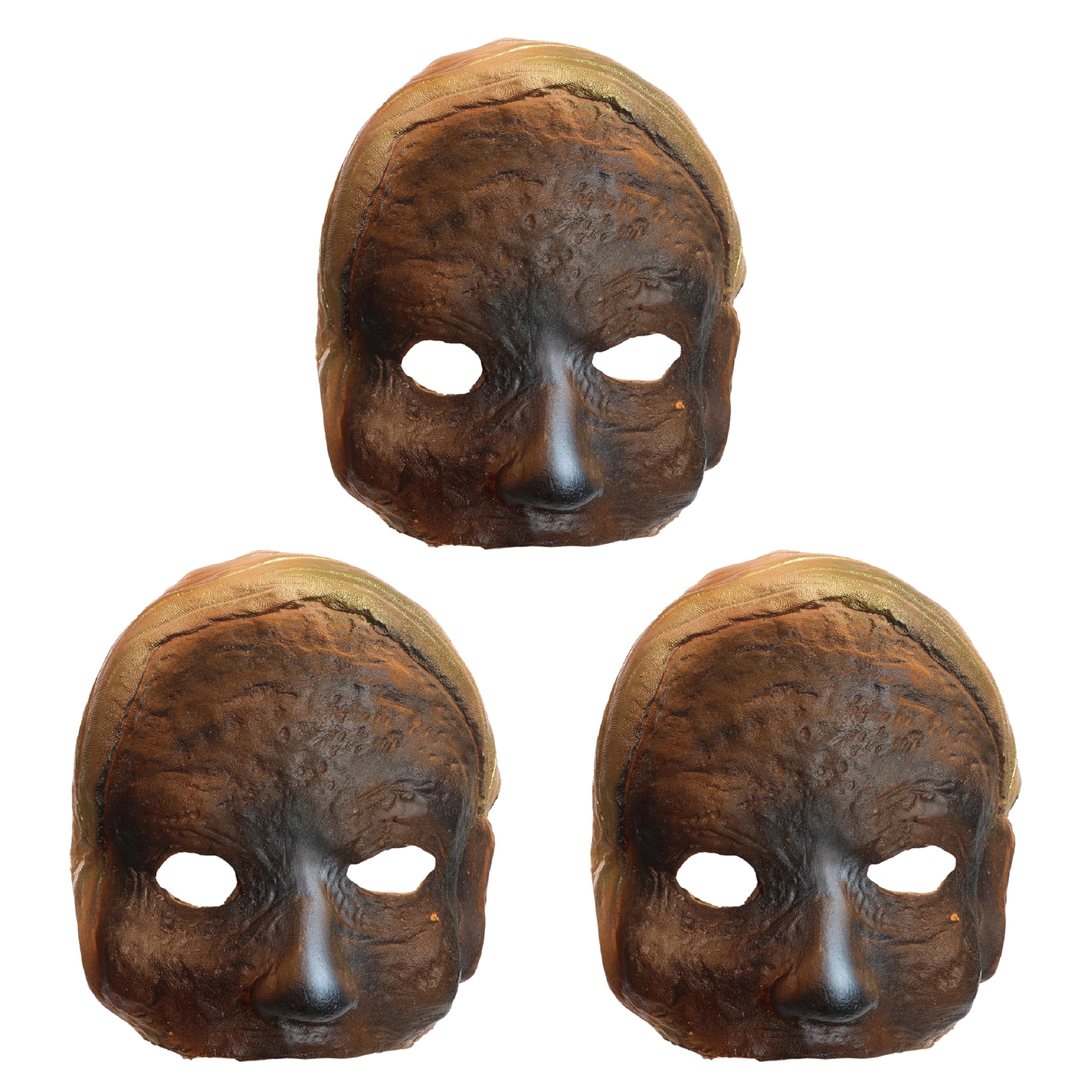 Unwrapped Mummy Halloween Mask – Pack Of 6 - Spooky Latex Fancy Dress Accessory for Halloween Parties & Costume Events