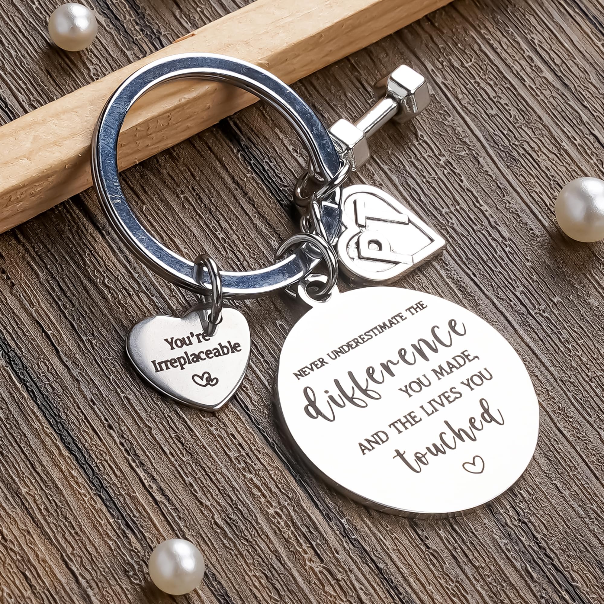 Therapist Gifts Keychain for Women Men - Thank You Gift Mental Health OT PT Respiratory Therapists for Mentor Christmas