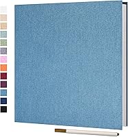 Vista 37 de Vienrose Álbum de fotos grande autoadhesivo para fotos de 4x6 8x10 10x12, álbum de recortes DIY, 40 páginas adhesivas con un bolígrafo metálico, Gris