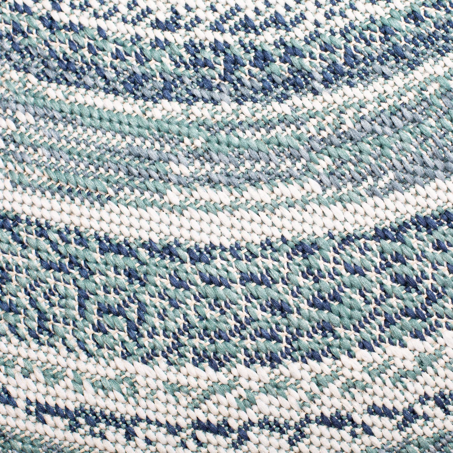 Teppich Rund Classic Vinyl Record Blue-Green 120x120cm aus Kunststoff für Innen und Außen