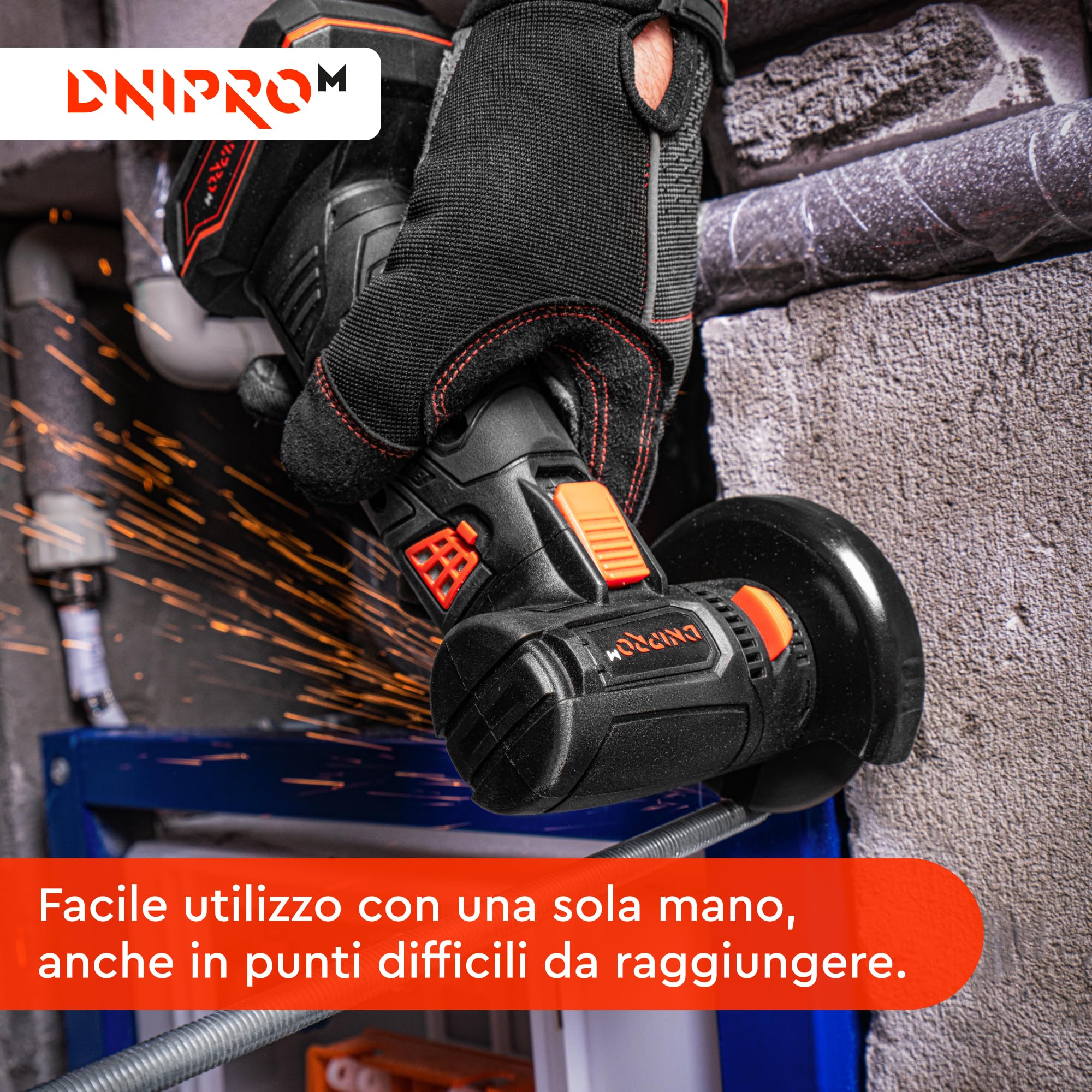 Mini Smerigliatrice Angolare a Batteria 12V, 76mm. Motore Senza Spazzole, 18500 rpm, per Taglio, Lucidatura e Levigatura. Include 2 batterie 2Ah, caricatore e 7 dischi. CG-12BC Ultra
