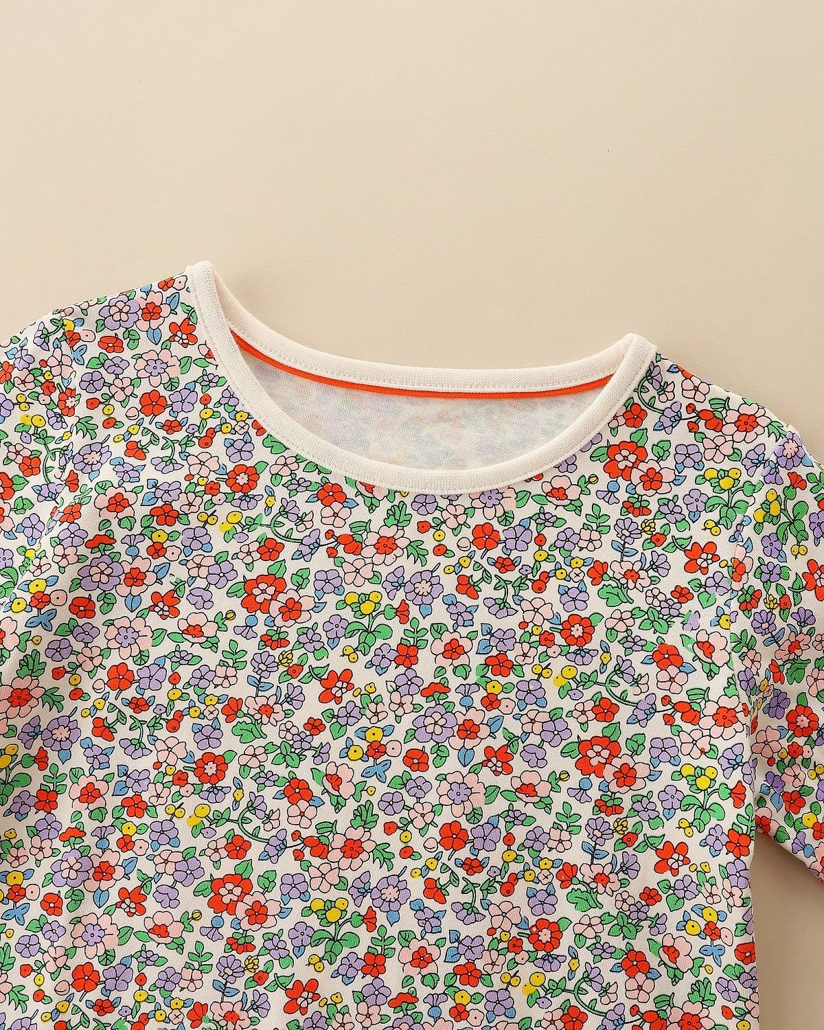 Hongshilian Girls Cartoon Dress Applique Party Dresses Casual Jersey Cotton Long-Sleeved