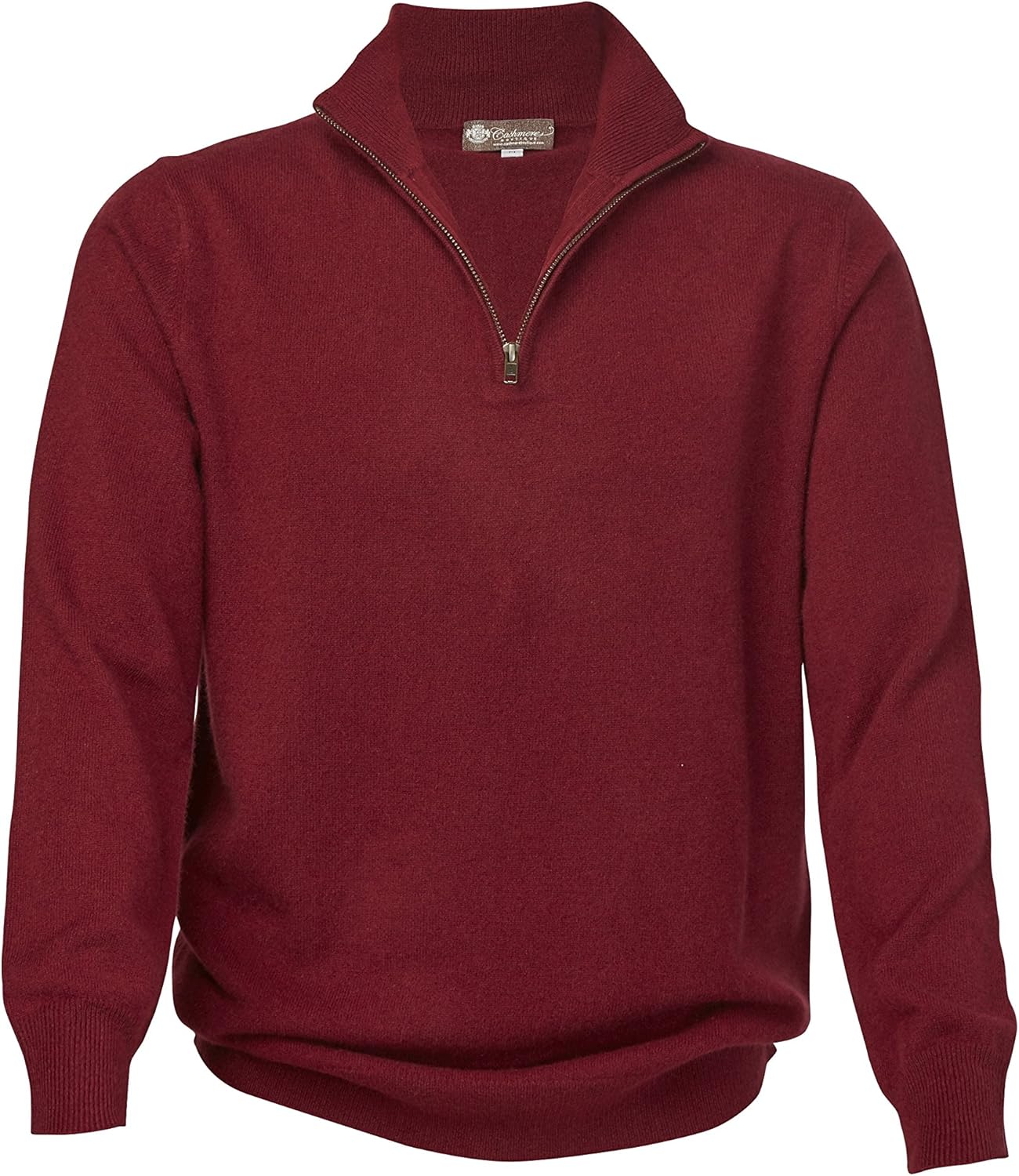 Cashmere Boutique 100% Pure Cashmere Half Zip Sweater for Men –Pullover, Long Sleeve, Soft and Warm Quarter Zip Sweater - Image 3