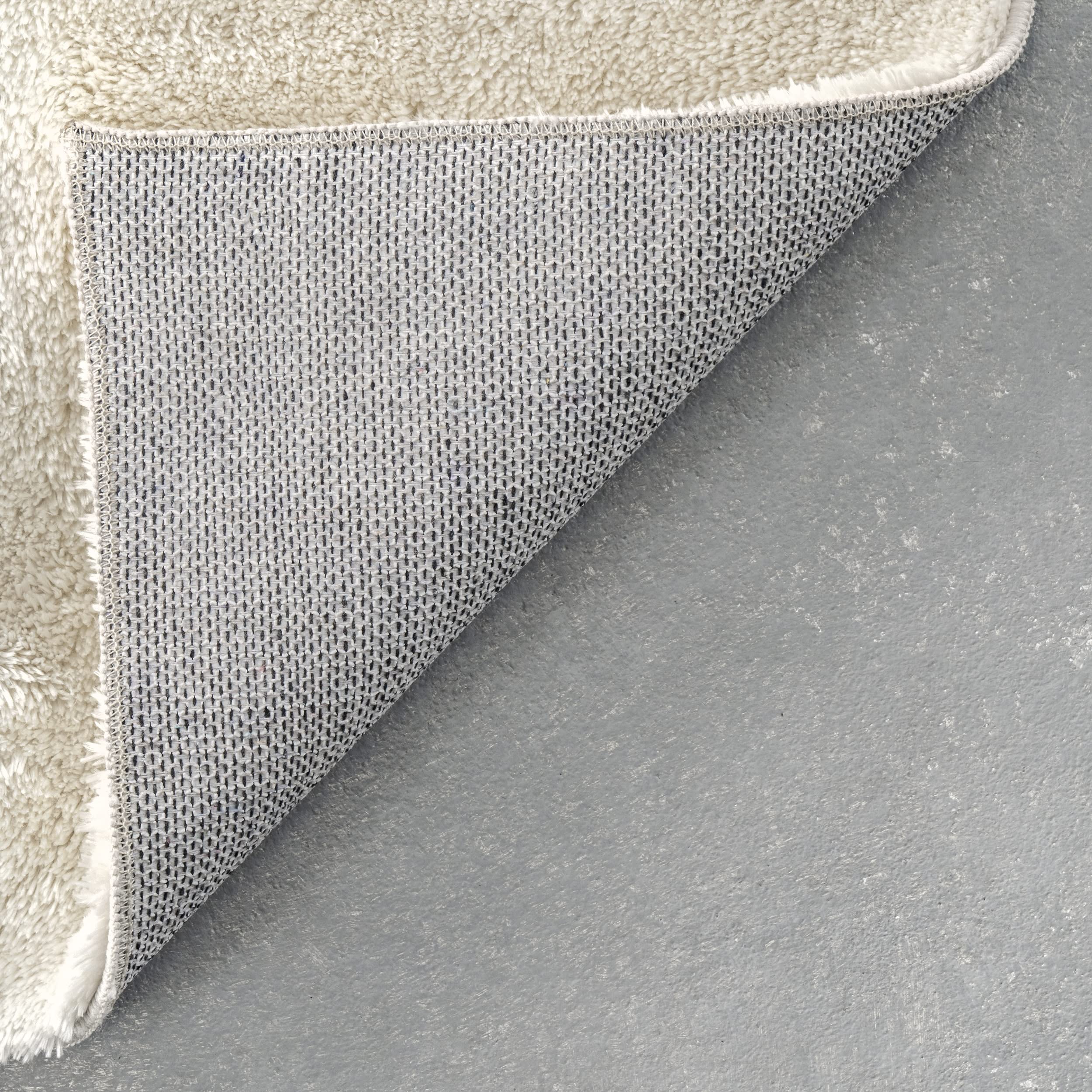 nuLOOM Loni Solid Machine Washable Shag Area Rug, 2' x 3', Cream