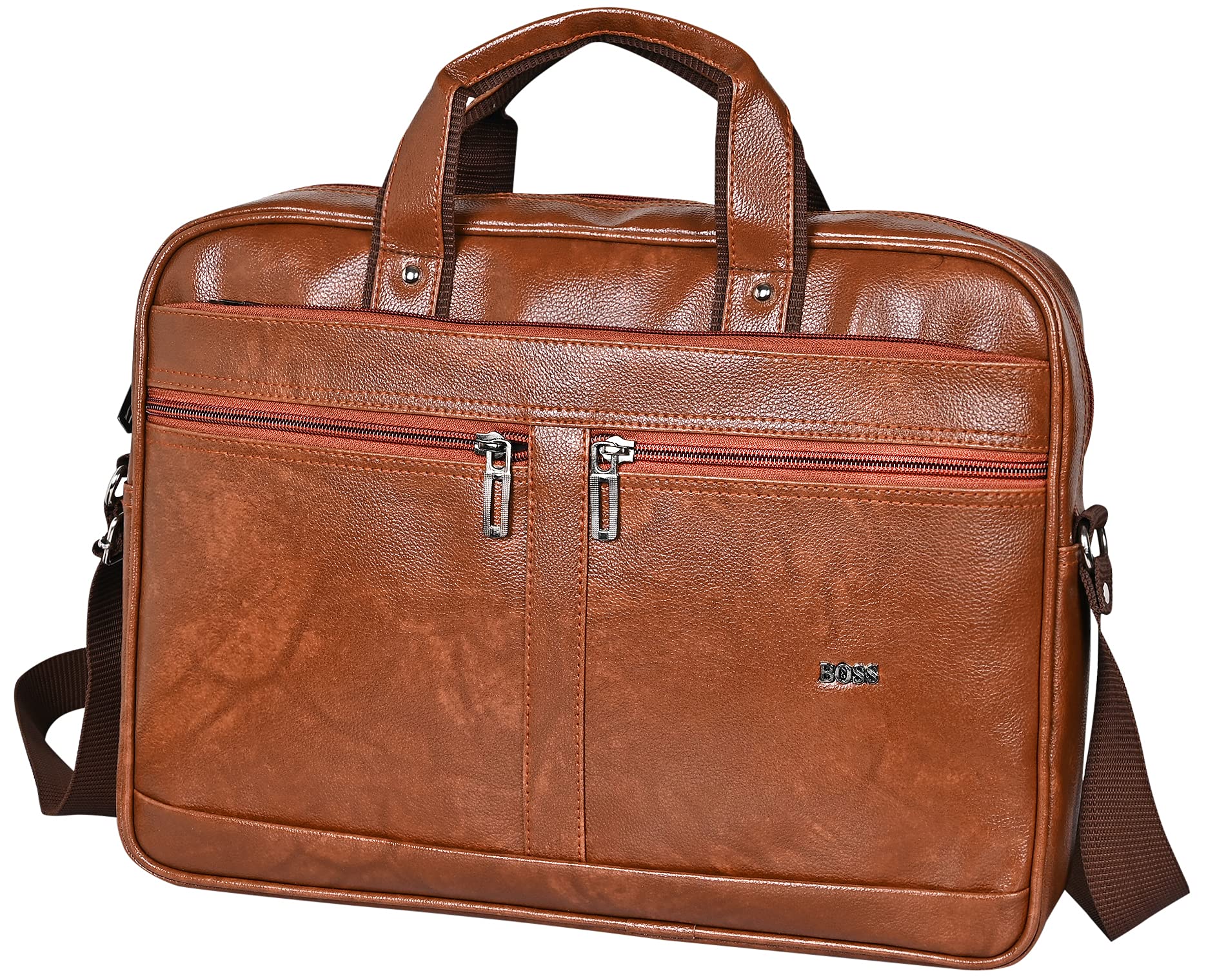 Pramadda Pure Luxury ELITE Vegan Leather 16" Stylish messenger bags for men women | 15.6 inch laptop office Document shoulder crossbody file beg | Corporate Gift Item men. (Tan) (B09BCKT3CP) Amazon Price History, Amazon Price Tracker