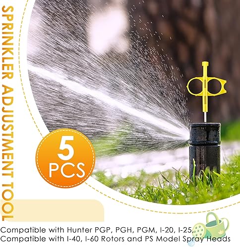 Miniatura 2 de Paquete de 5 herramientas de aspersor rotativas compatibles con Hunter PGP Ultra Rociador Cabeza Rotor Herramienta de ajuste de llave de cabezal de