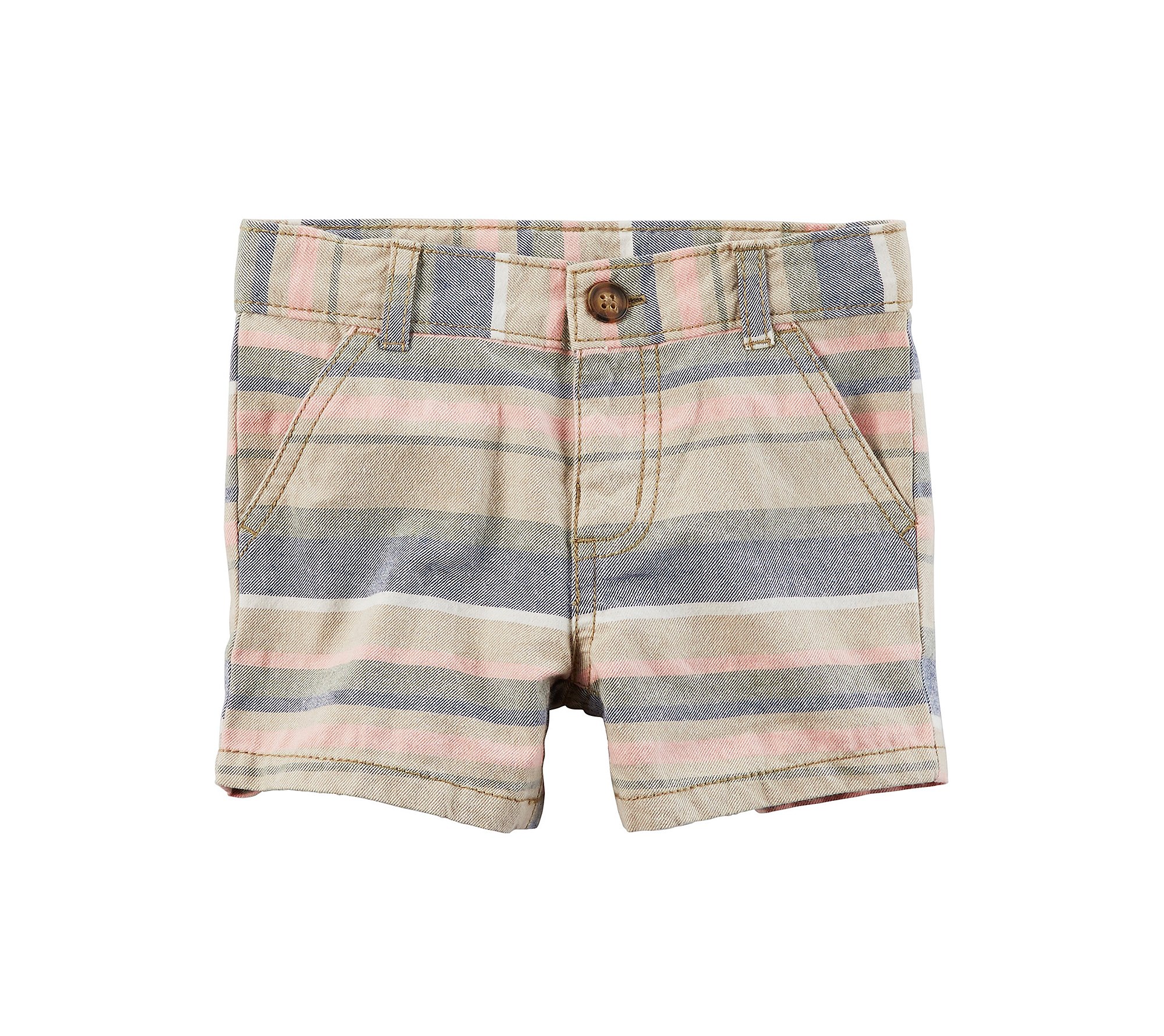 Carter's Carters Baby Boys Stripe Canvas Shorts 6 Months