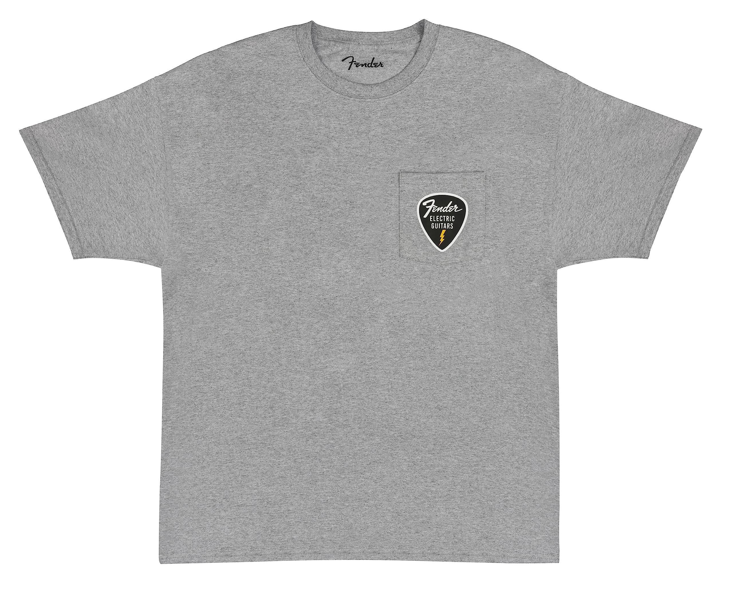 Fender Pick Patch Pocket Tee, Athletic Gray, L