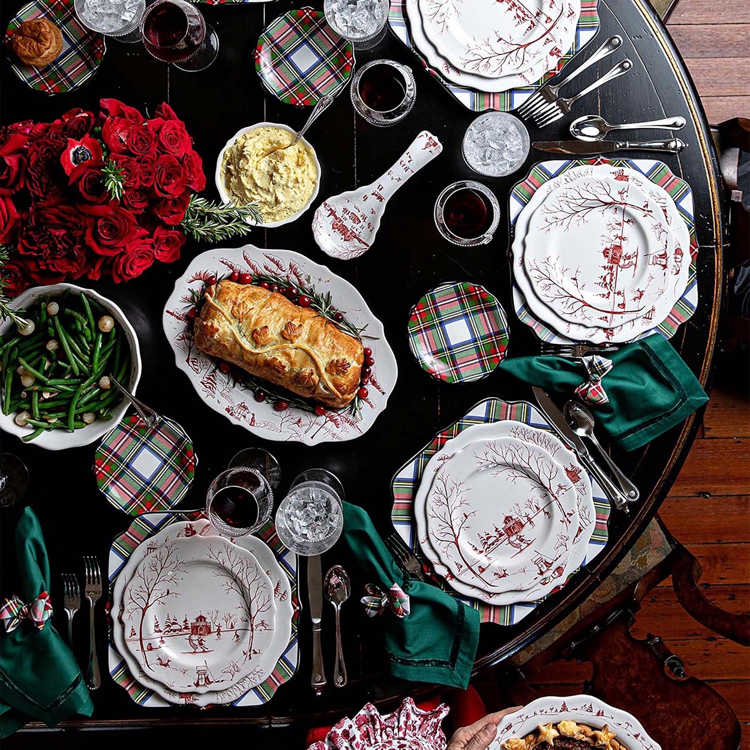 Juliska Country Estate Winter Frolic Dessert/Salad Plate - Ruby